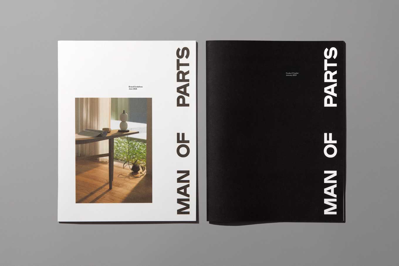 Man of Parts catalog front and back covers
