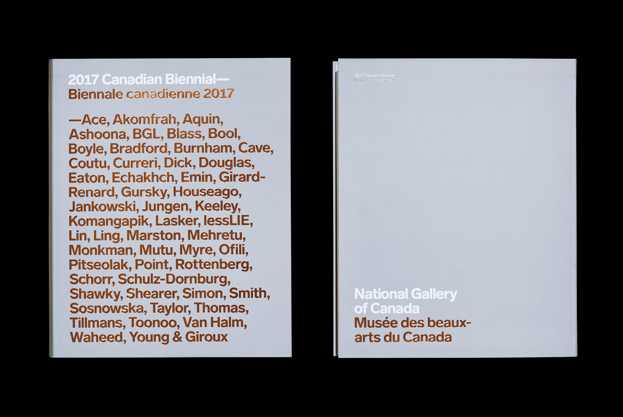Canadian Biennial 2017 front and back cover
