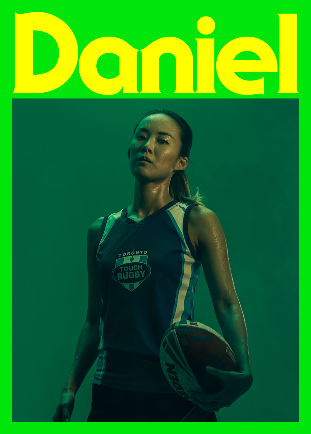 Daniel Rugby Portrait poster
