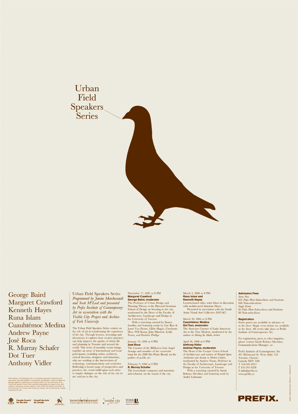 Prefix Urban Field Speakers Series poster