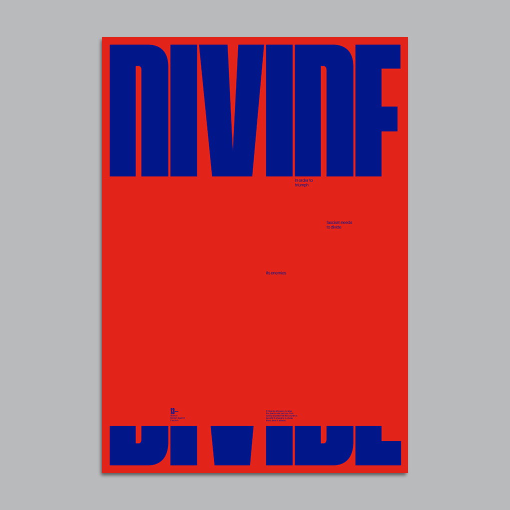 Divide poster design